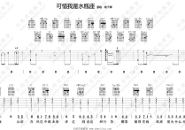 可惜我是水瓶座吉他谱,黄伟文雷颂歌曲,G调简单指弹教学简谱,大伟吉他教室六线谱图片
