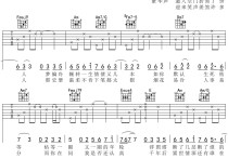 烟花易冷吉他谱,原版歌曲,简单_C调弹唱教学,六线谱指弹简谱高清版_C调_吉他图片谱1张图