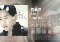 雪候鸟吉他谱,熊天平歌曲,G调高清图,5张六线原版简谱