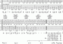 死不了吉他谱,原版歌曲,简单A调弹唱教学,六线谱指弹简谱3张图