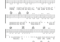 你如今好吗吉他谱,许飞歌曲,简单指弹教学简谱,彼岸六线谱图片