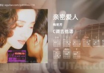 亲密爱人吉他谱,梅艳芳歌曲,C调高清图,5张六线原版简谱