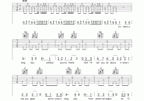 seeyouagain吉他谱,原版歌曲,简单G调弹唱教学,六线谱指弹简谱3张图