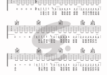 口是心非吉他谱,原版歌曲,简单C调弹唱教学,六线谱指弹简谱2张图