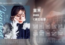 重来吉他谱,蔡健雅歌曲,C调高清图,4张六线原版简谱