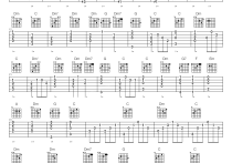 家吉他谱,简单C调原版指弹曲谱,周华健高清流行弹唱六线乐谱