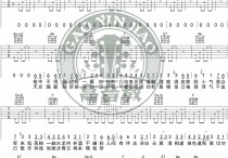 《浮白》吉他谱,花粥歌曲,C调高清,中难度六线简谱