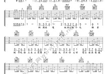 咱们屯里的人吉他谱,马金萍作杨歌曲,简单指弹教学简谱,王福熠六线谱图片