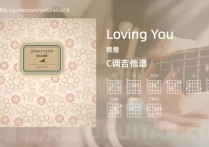 Loving You吉他谱,程璧歌曲,C调高清图,4张六线原版简谱