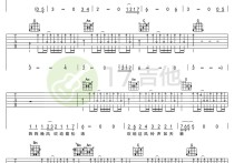许巍《旅行》吉他谱,许巍歌曲,简单指弹教学简谱,17吉他六线谱图片