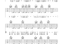 刘子璇嘴巴嘟嘟吉他谱,简单D调原版指弹曲谱,刘子璇高清六线谱教程