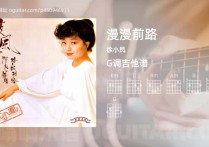 漫漫前路吉他谱,徐小凤歌曲,G调高清图,5张六线原版简谱