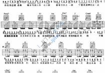 江南吉他谱,原版歌曲,简单B调弹唱教学,六线谱指弹简谱1张图