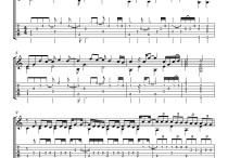 林奕匡高山低谷指弹吉他谱,简单三张原版指弹曲谱,林奕匡高清六线乐谱