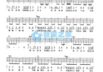 你是最爱吉他谱,原版歌曲,简单F调弹唱教学,六线谱指弹简谱2张图