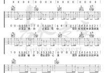 还是会想你吉他谱,林达浪h歌曲,简单指弹教学简谱,吉他专家六线谱图片