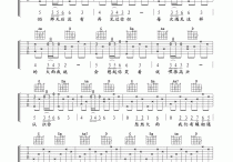 命中注定吉他谱,原版歌曲,简单G调弹唱教学,六线谱指弹简谱4张图