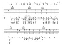 灰色轨迹吉他谱,原版歌曲,简单G调弹唱教学,六线谱指弹简谱图