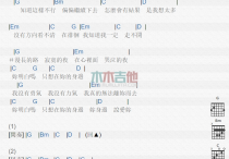 勇气吉他谱,简单C调震岳高清流行弹唱六线乐谱