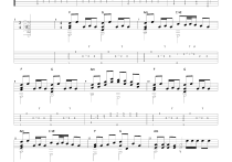 千本樱指吉他谱,原版武士桑歌曲,简单C调弹唱教学,六线谱指弹简谱七张图