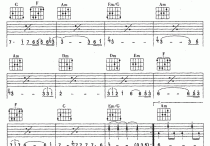 狼吉他谱,原版歌曲,简单未知调弹唱教学,六线谱指弹简谱1张图