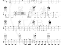 车站指弹谱,竹内玛莉亚歌曲,简单指弹教学简谱,吴先生TAB六线谱图片