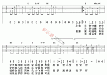 摇篮曲吉他谱,简单C调原版指弹曲谱,香香高清流行弹唱六线乐谱