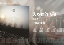 失败者的飞翔吉他谱,陈绮贞歌曲,C调高清图,3张六线原版简谱