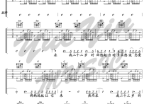 越来越不懂吉他谱,蔡健雅歌曲,C调简单指弹教学简谱,悦音之声六线谱图片
