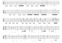 旧日的足迹吉他谱,原版Beyond歌曲,简单C调弹唱教学,六线谱指弹简谱四张鸣。图