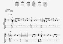 大海吉他谱,C调指弹版高清简单谱教学简谱,张雨生六线谱原版六线谱图片