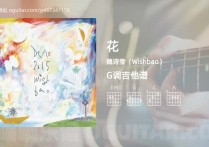 花吉他谱,魏诗莹（Wishbao）歌曲,G调高清图,3张六线原版简谱