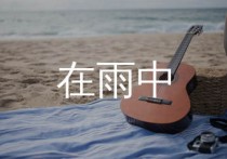 在雨中吉他谱,汪峰歌曲,F调简单指弹教学简谱,网络转载版六线谱图片