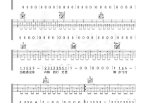 晚安吉他谱,原版歌曲,简单C调弹唱教学,六线谱指弹简谱2张图