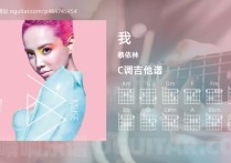我吉他谱,蔡依林歌曲,C调高清图,5张六线原版简谱
