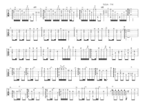 起风了吉他指弹谱,高桥优歌曲,简单指弹教学简谱,懒人吉他六线谱图片