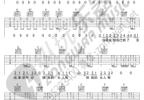 齐一《这个年纪》C调,齐一歌曲,简单指弹教学简谱,纵玩乐器六线谱图片