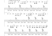 当你老了吉他谱,原版歌曲,简单D调弹唱教学,六线谱指弹简谱2张图