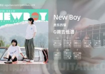 New Boy吉他谱,房东的猫歌曲,G调高清图,7张六线原版简谱