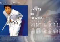 心在跳吉他谱,黎明歌曲,C调高清图,3张六线原版简谱