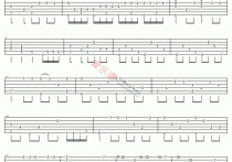铁血丹心吉他谱,C调指弹版高清简单谱教学简谱,罗文、甄妮六线谱原版六线谱图片