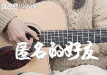 匿名的好友吉他谱,原版杨丞琳歌曲,简单G调指弹视频教学,附高清六线乐谱