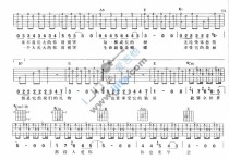 别哭别哭吉他谱,原版歌曲,简单E调弹唱教学,六线谱指弹简谱1张图