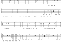 情人吉他谱,简单C调原版指弹曲谱,刀郎高清流行弹唱六线乐谱