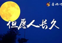 但愿人长久指弹谱,邓丽君歌曲,高清图,朔哥                                六线简谱