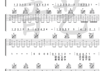 崔开潮含笑有白鹭吉他谱,简单C调原版指弹曲谱,崔开潮高清六线乐谱