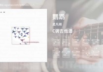 鹦鹉吉他谱,孟凡明歌曲,C调高清图,4张六线原版简谱