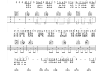 出现又离开吉他谱,原版歌曲,简单G调弹唱教学,六线谱指弹简谱两张图
