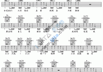 说爱你吉他谱,简单C调原版指弹曲谱,蔡依林高清流行弹唱六线乐谱