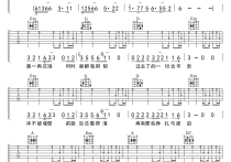 灰色轨迹吉他谱,简单G调原版弹唱曲谱,Beyon高清六线谱教学